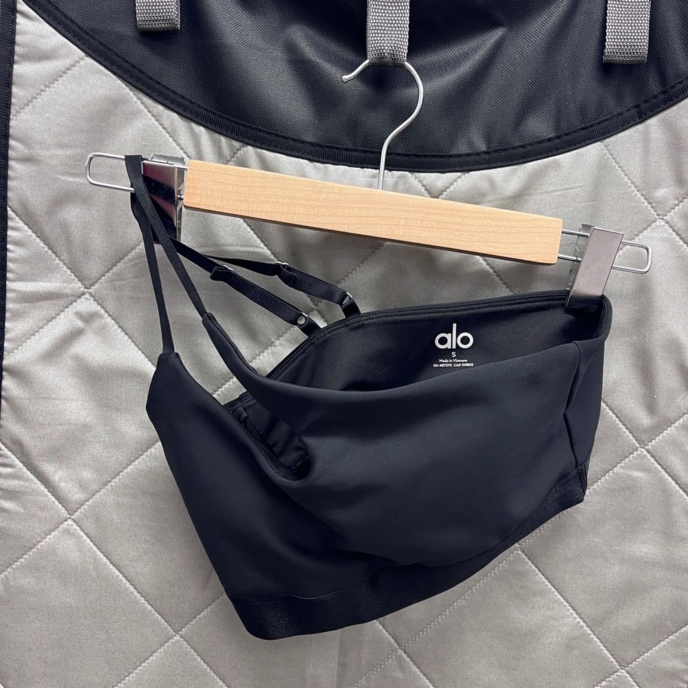 alo 1 shoulder sports bra sz small